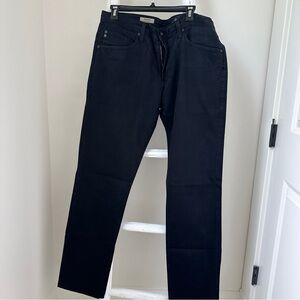 AG Adriano Goldschmied Men's The Graduate Straight Black Pants Size 34”